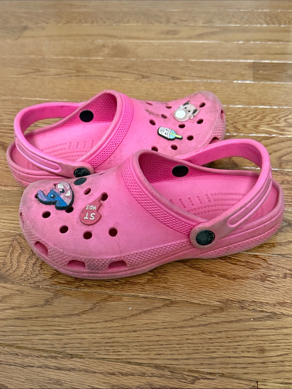 CROCS Kids Pink Slip-On Clog with Heel Strap